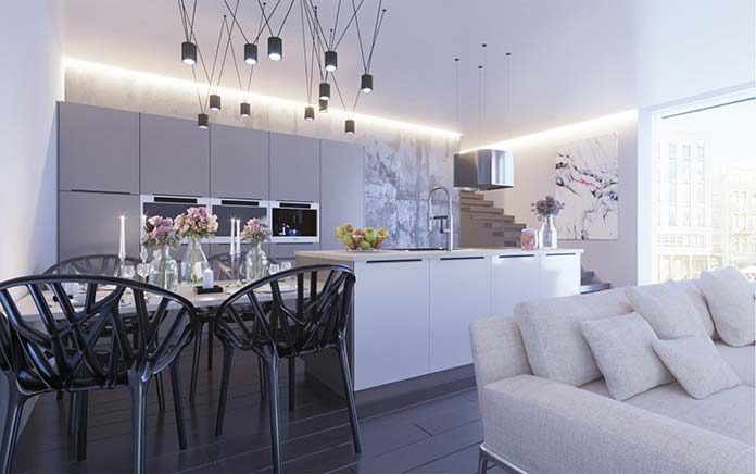 Kuchnia z jadalnią kontra większy salon. Jak dobrać meble odpowiednio do rodzaju mieszkania?